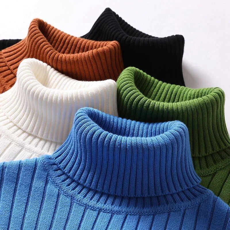 Herren-Rollkragenpullover aus Merinowolle – Reto - Mavero