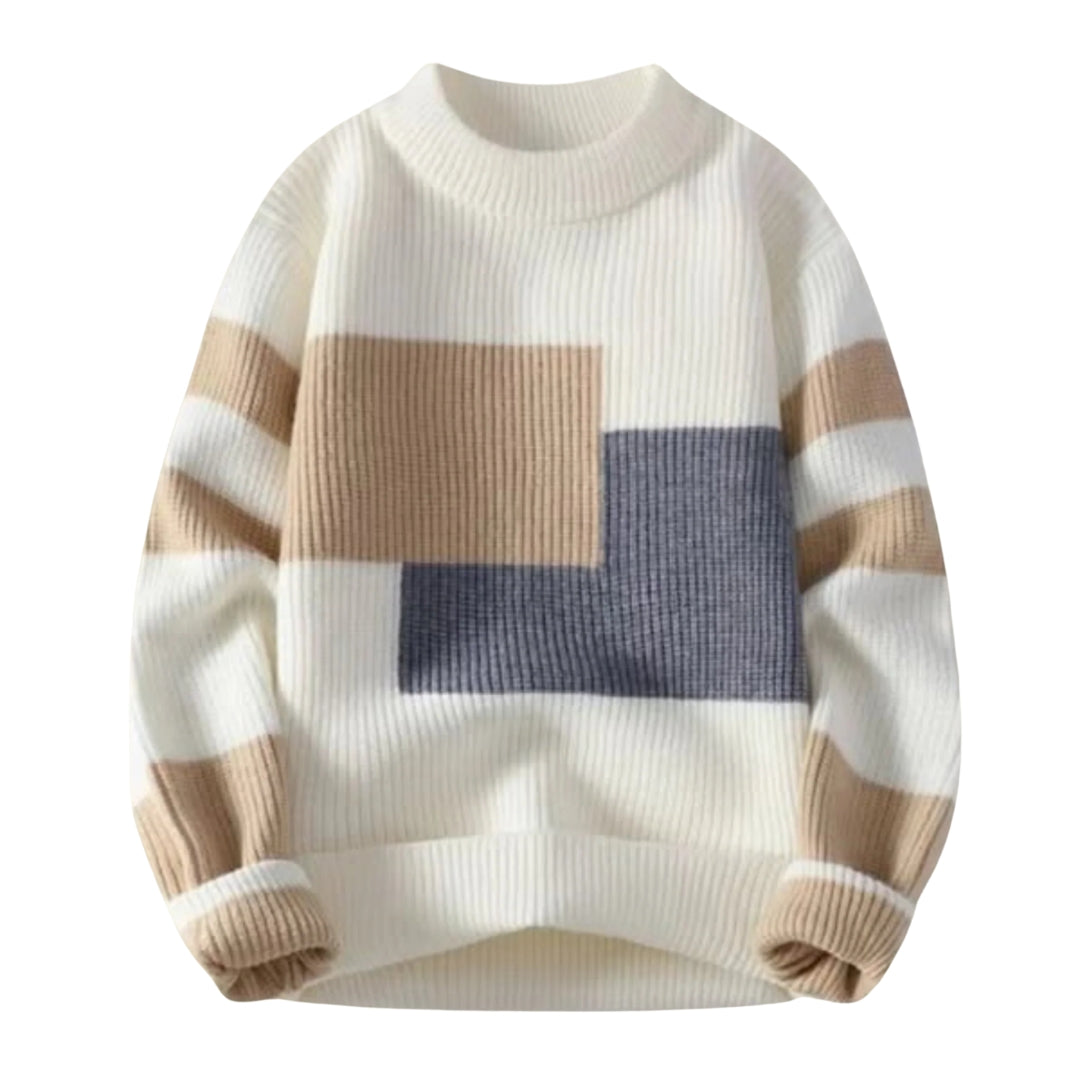 Herrenpullover aus Baumwollmischung – Marek - Weiß - Mavero