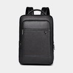 Executive-Rucksack aus wasserdichtem Leder mit 16-Zoll-Laptopfach – Reto - Black - Mavero