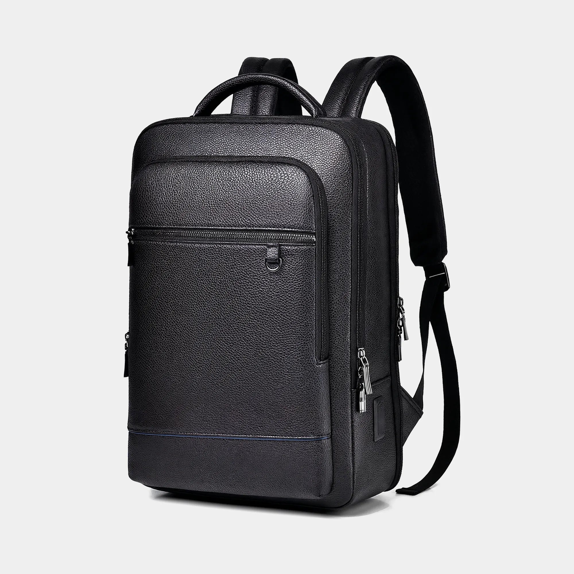 Executive-Rucksack aus wasserdichtem Leder mit 16-Zoll-Laptopfach – Reto - Mavero