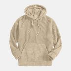 Herren-Hoodie aus Cord – Silas - Beige - Mavero