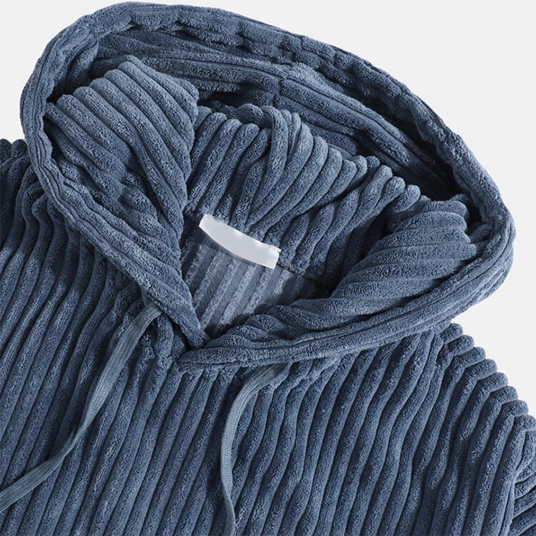 Herren-Hoodie aus Cord – Silas - Mavero