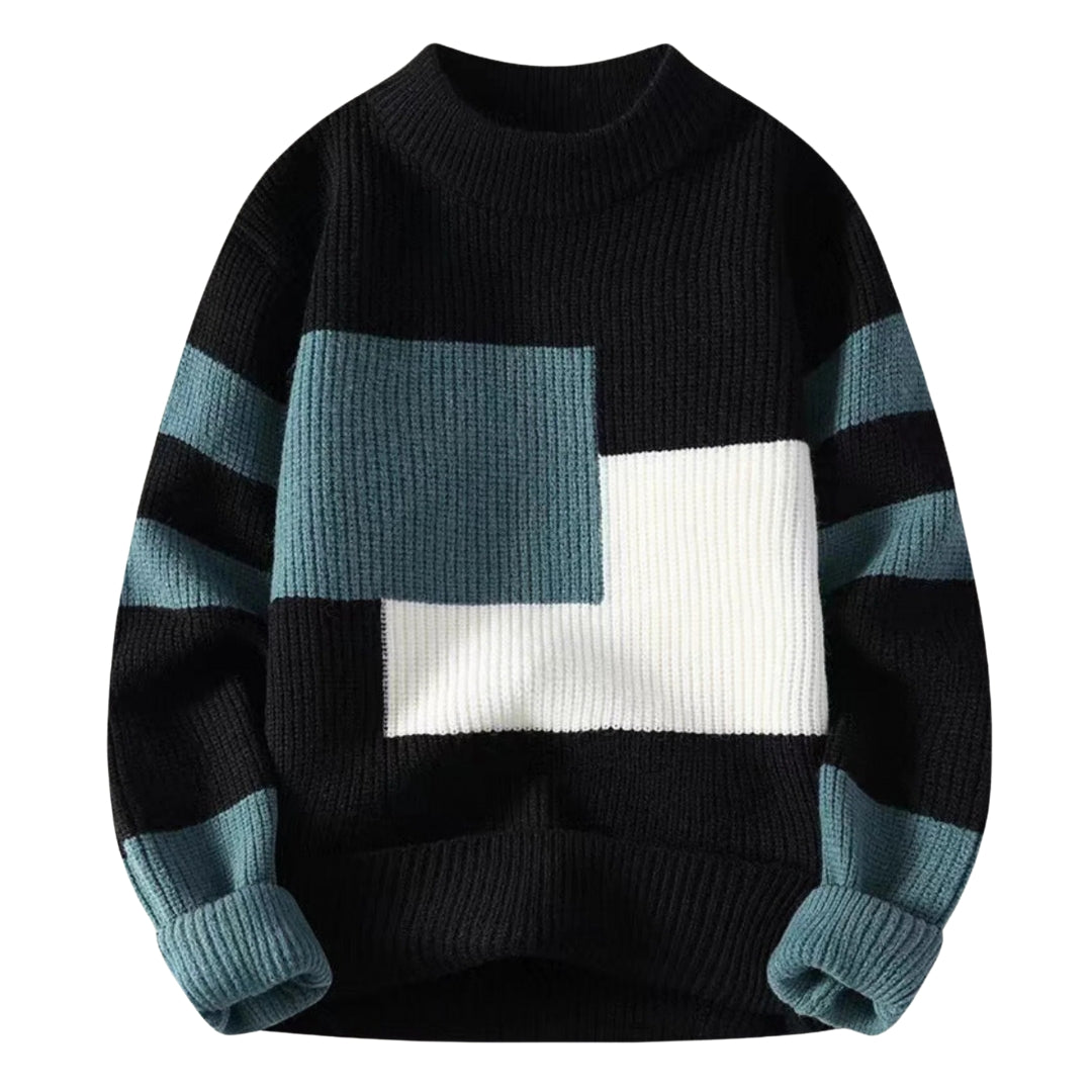 Herrenpullover aus Baumwollmischung – Marek - Schwarz - Mavero
