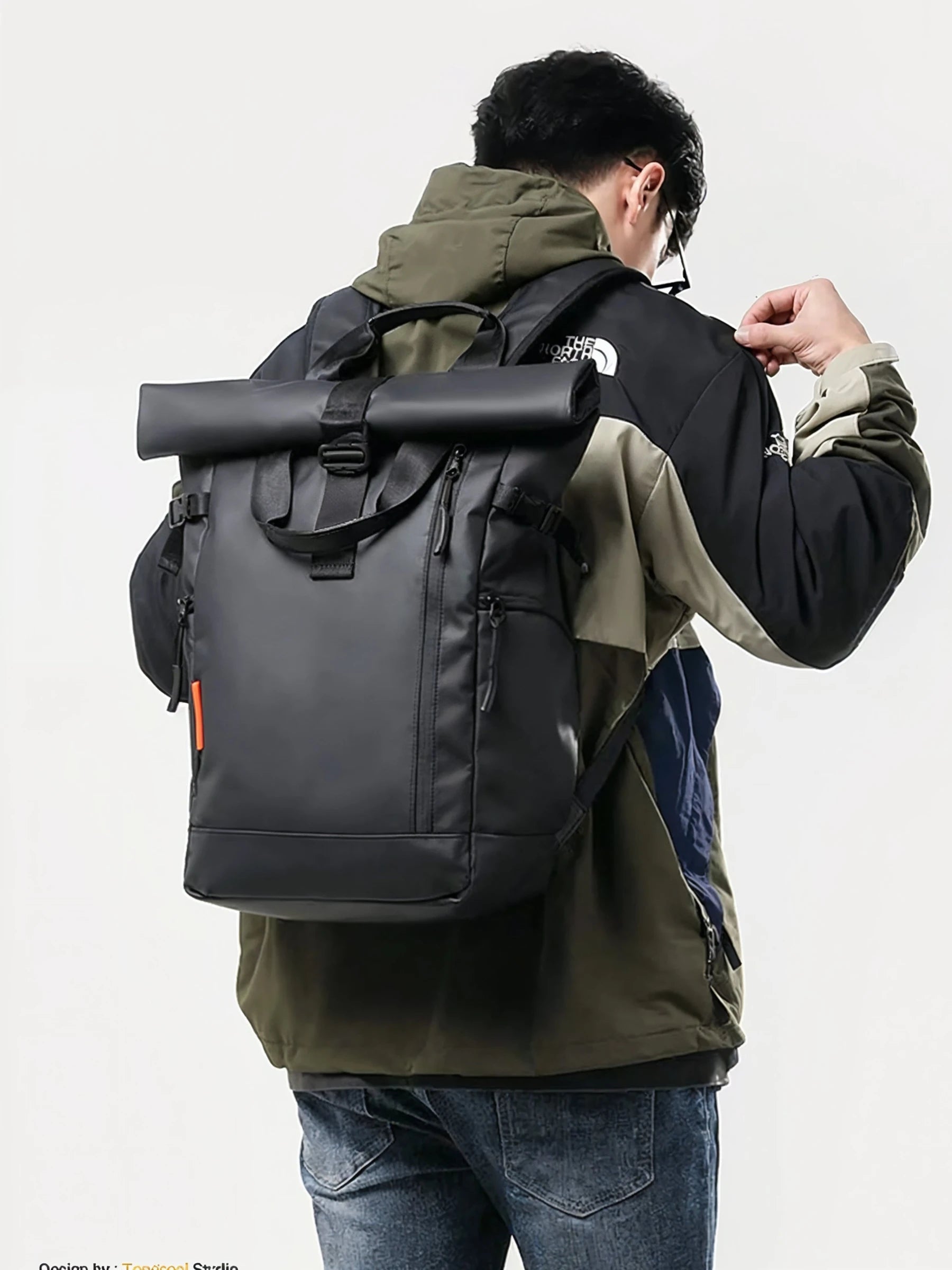 Rolltop-Reiserucksack mit 16-Zoll-Laptopfach – AlpTrek - Mavero