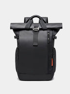 Rolltop-Reiserucksack mit 16-Zoll-Laptopfach – AlpTrek - Schwarz - Mavero
