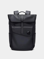 Rolltop-Reiserucksack Wasserfest 20–35 l mit Laptopfach – NomadVault - Black - Mavero
