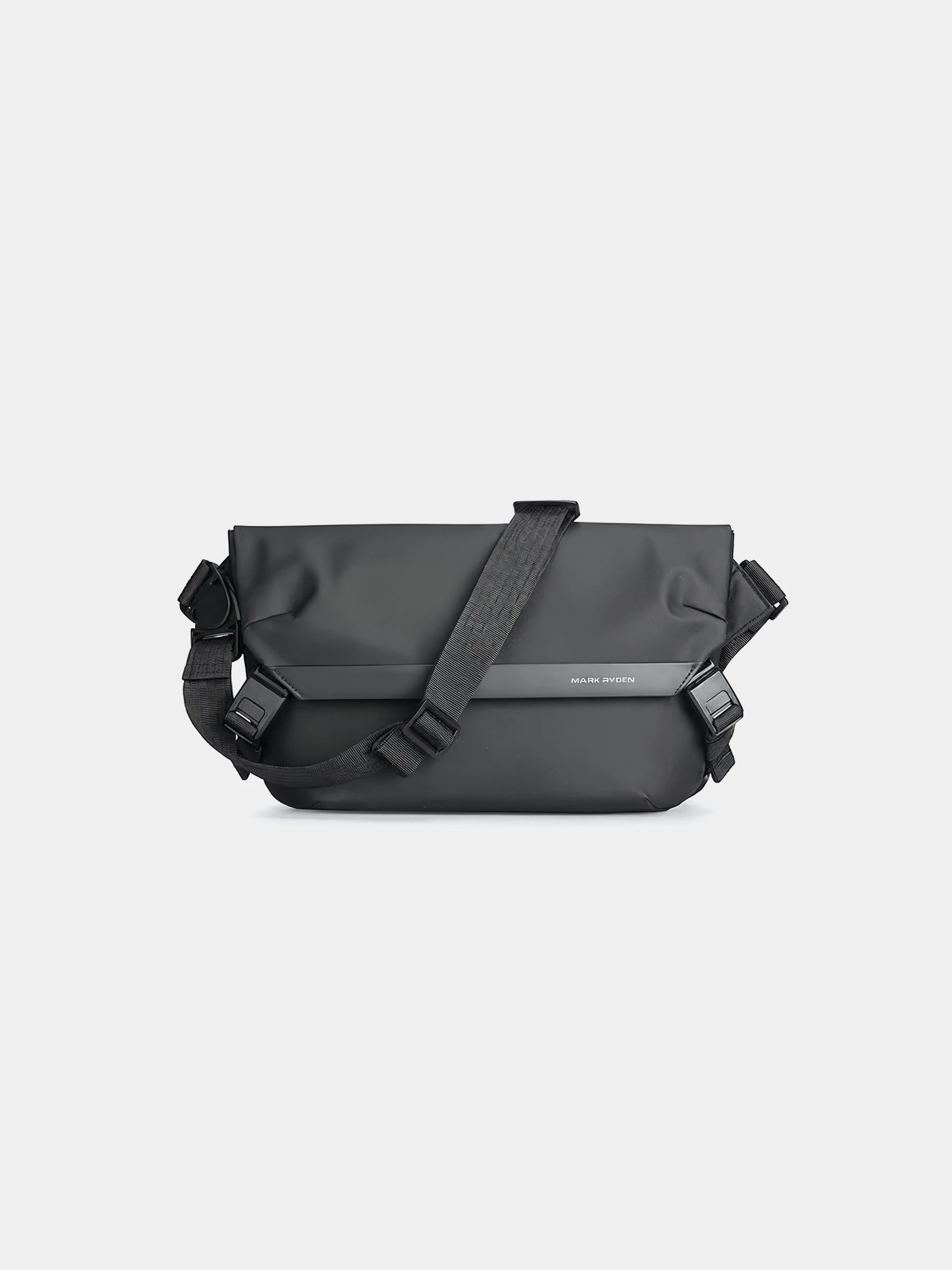 Umhängetasche mit Tabletfach, Wasserdicht aus Oxfordstoff – Milo - Black - Mavero